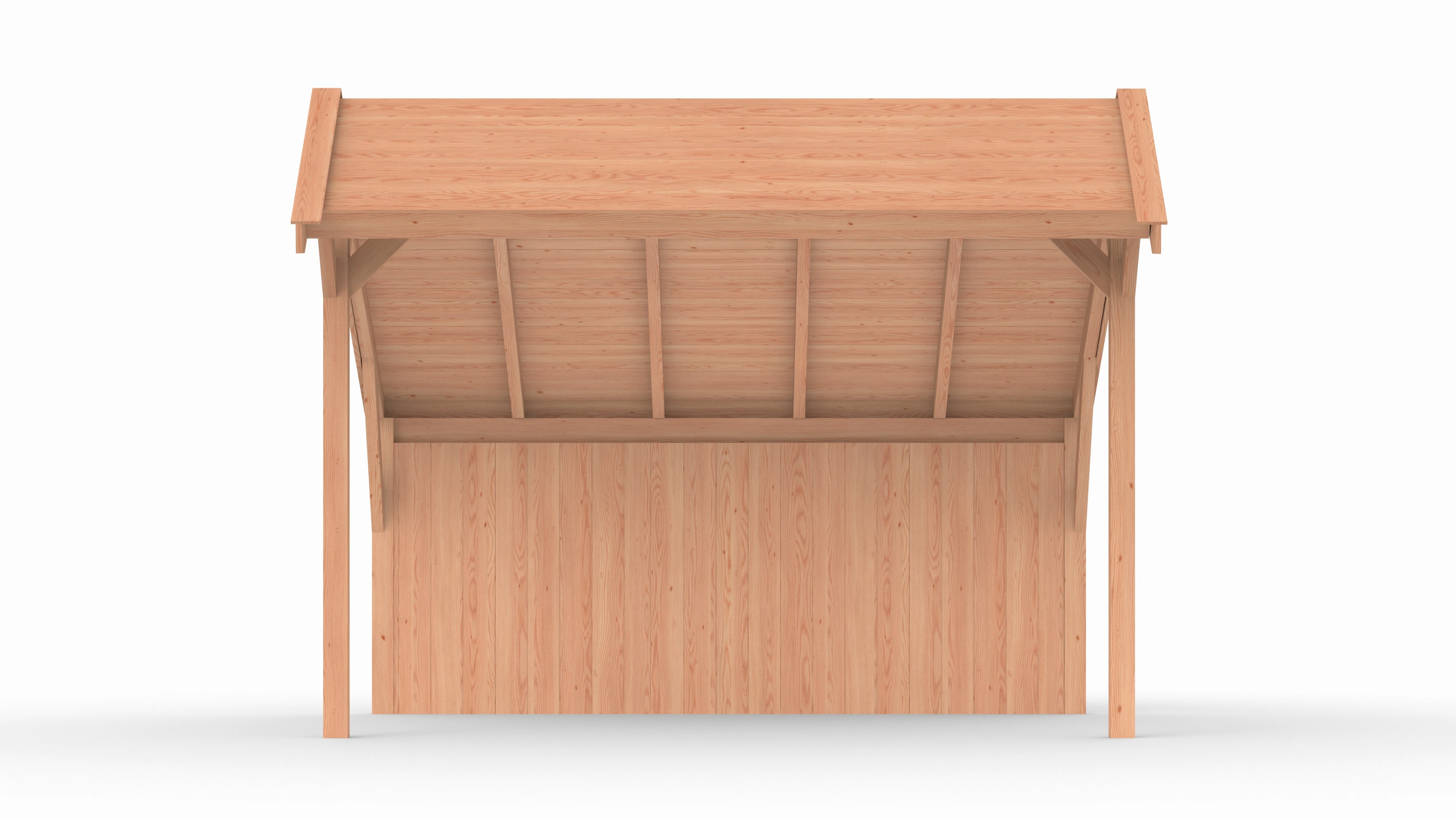 Douglas kapschuur, 400 x 300, met achterwand, Westwood Comfort - Afbeelding 4